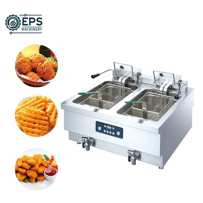 Button Control Mod Large Capacity Deep Fryer for Bulk Cooking in Commercial Kitchen