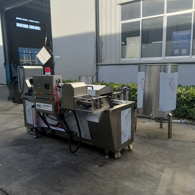 Stainless Steel Large Automatic Gas Frying Machine for Dough Chicken Meat Onion Potato