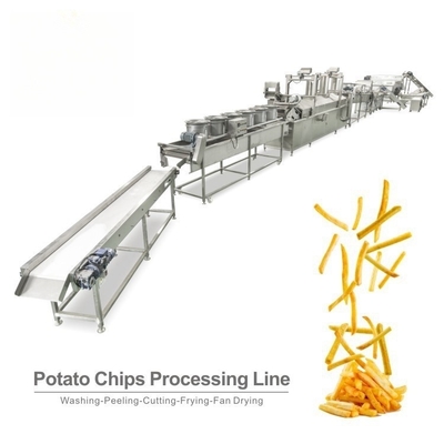 French Fries and Potato Chips Production Line with 304 Stainless Steel