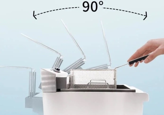 Stainless Steel Digital Smart Frying Machine with Advanced Features 405X241X204mm