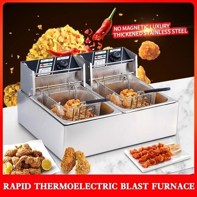 Capacity Commercial Fryer Machine 405X241X204mm Perfect for Fast Food Chains