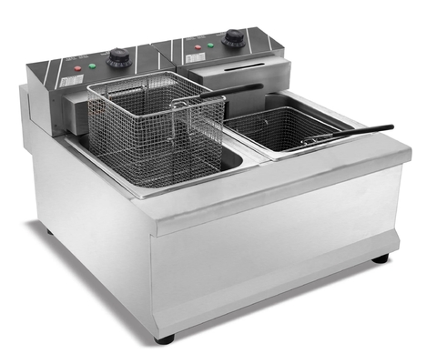 Small Kitchen Cooking Equipment Compact Frying Machine with Commercial Button Control