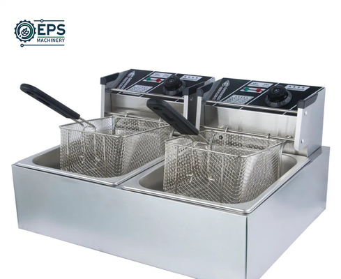 Small Kitchen Cooking Equipment Compact Frying Machine with Commercial Button Control