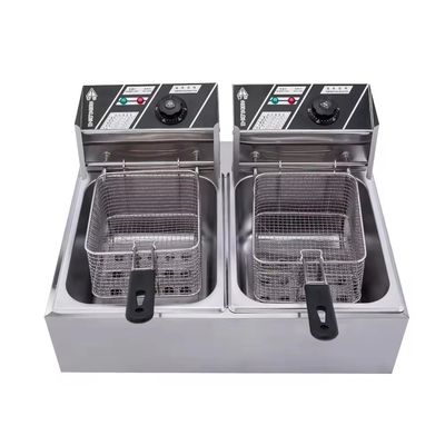 Electric Capacity Double-Basket Frying Machine Professional Package 20kg Gross Weight