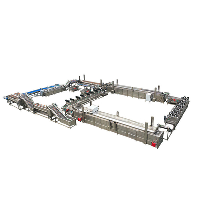 Fully Automatic Potato Chips Processing Machine with 500kg Capacity and Production