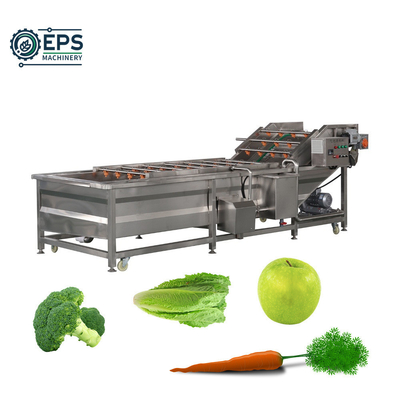 Industrial Stainless Steel Vegetable Washing Line with Customized Voltage and Size