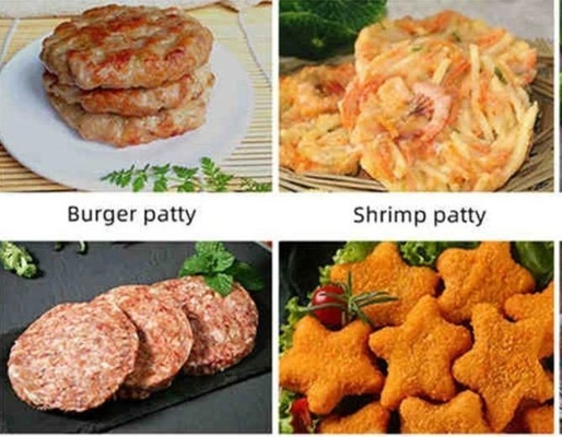 380V Voltage Thermal Processing Burger and Potato Patty Making Machine for Output
