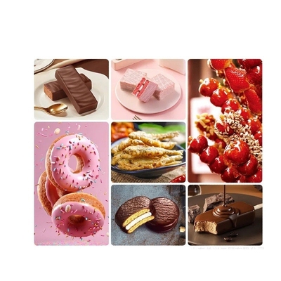 380V Bread Chocolate Coating Machine with Freeze-Dried Strawberry and Automatic Spray