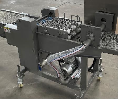 Customized Voltage Cocoa Pie Chocolate Coating Equipment with Heated Slurry