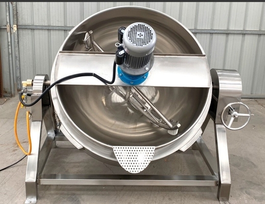 1200*900*900 Food Grade Jacket Cooking Pot With Timing Device and Agitator Mixer for Meat