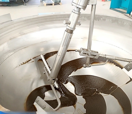 1200*900*900 Food Grade Jacket Cooking Pot With Timing Device and Agitator Mixer for Meat