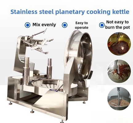 Electric Date Paste Industrial Cooking Kettle Machine with Mixer and Timing Device