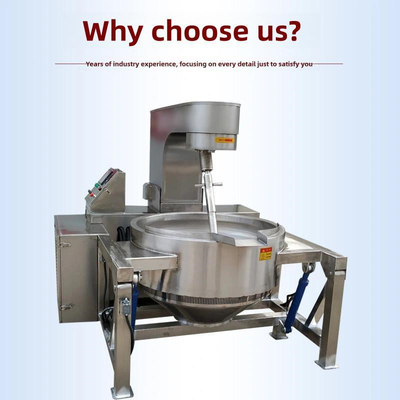 Mixer for Supply Industrial Automatic Food Processing Machine Gas Cooking Jacketed Kettle
