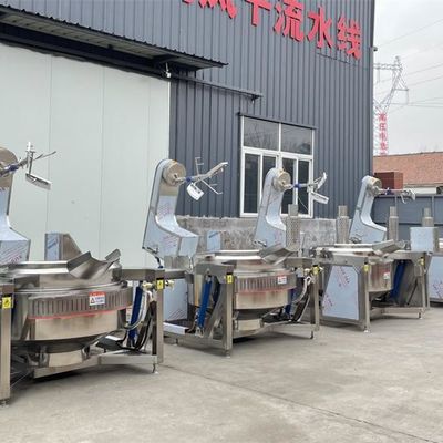 500 Liter Automatic Industrial Tilting Gas Steam Electric Heating Jacketed Mixing Kettle with Mixer