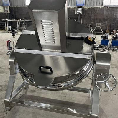Jacket Layers Industrial Meat Cooking Kettle with Large Capacity and Automatic Mixing