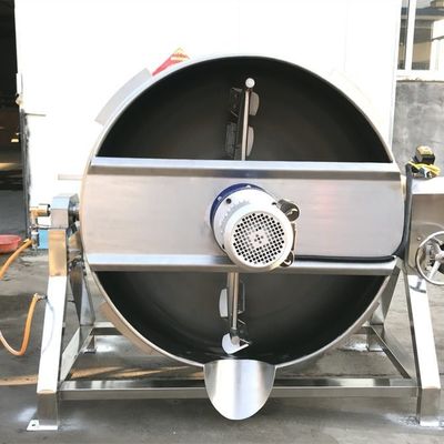 Jacket Layers Industrial Meat Cooking Kettle with Large Capacity and Automatic Mixing