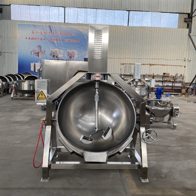 Commercial Sauce Cooking Wok with Customized Mixer Machine and Peanut Cashew Nut Agitator