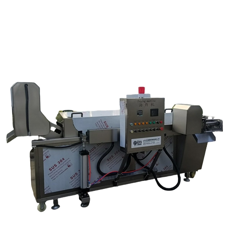 Stainless Steel Large Automatic Gas Frying Machine for Dough Chicken Meat Onion Potato