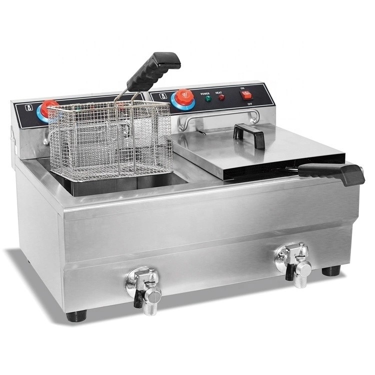 Button Control Commercial Deep Fryer for Restaurants and Food Courts 2L 2.5L 3L 5L 6L