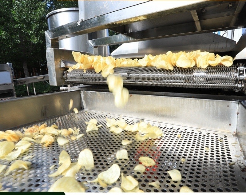 Thermal Processing High Capacity Electric Potato Chips Machine for Customized Production