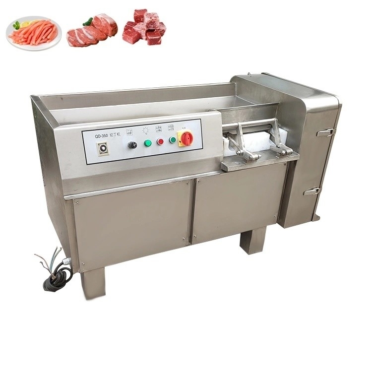 Professional Automatic Duck Meat Chopper Dicer Cutter for Frozen Fish Meat Cube Dicing