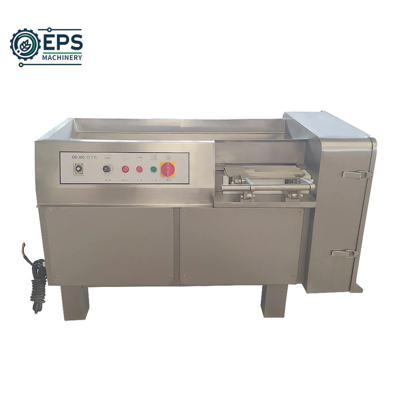 3kw Industrial 4 -120mm Frozen Meat Dicing Machine Dice Size 21 Electrical Beef Dicer