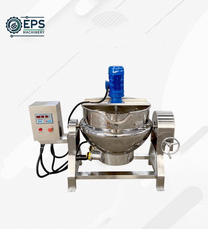Planetary Stirring Industrial Pot Jacket Pot Tilting Chili Sauce Cooking Mixer for Cooking