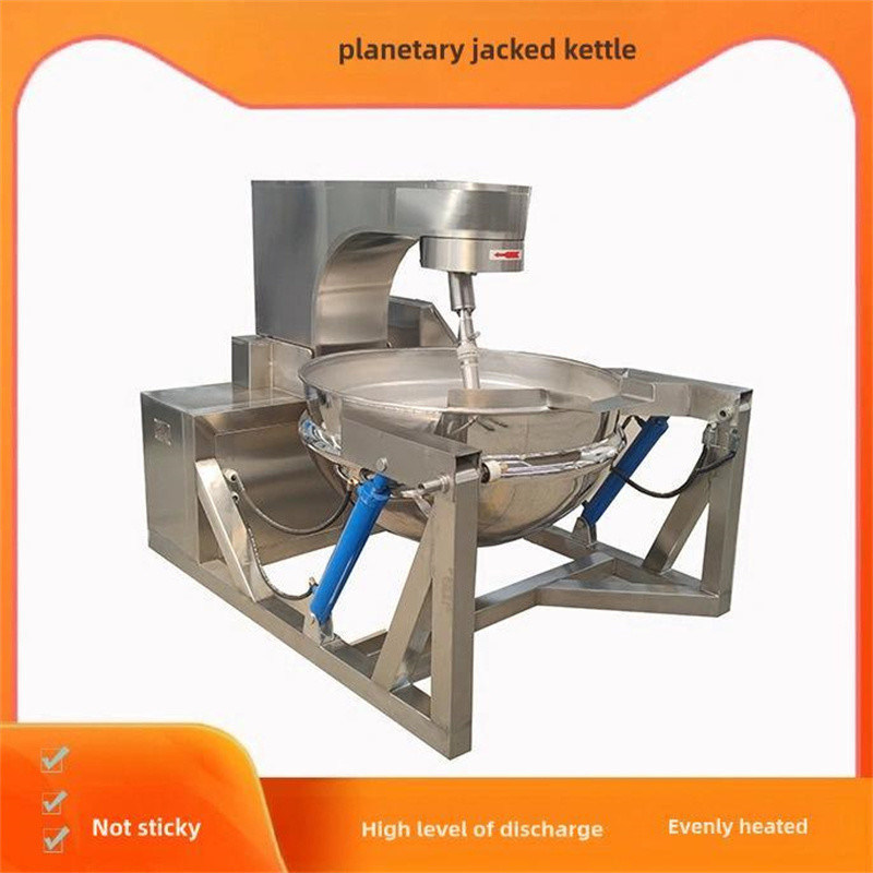 1200*900*900 Timing Device Electric Double Gas Steam Jacketed Kettle with Mixer Agitator